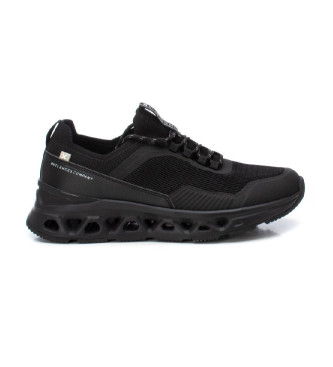 Zapatillas 144049 negro (40), Tela, Plano, Cordones, Casual