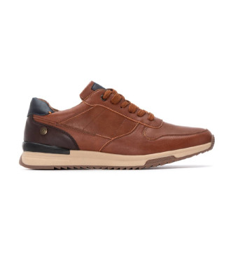 Xti para hombre. 14455703-CAMEL Zapatos 144557 marrón (40), Plano, Cordones, Casual