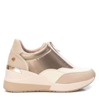 Xti para mujer. 14187402-BEIGE Zapatillas 141874 beige - Altura cuña 6cm- (41), 5 a 8cm, Cremallera, Casual