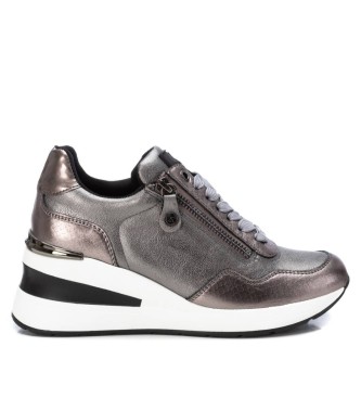 Xti para mujer. 14307402-PLOMO Zapatillas 143074 plateado (36), Plata, 5 a 8cm, Cordones, Casual