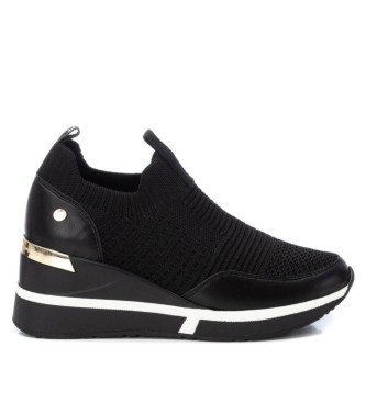 Xti para mujer. 14308401-NEGRO Zapatillas 143084 negro (38), Plano, 3 a 5cm, Cordones, Casual