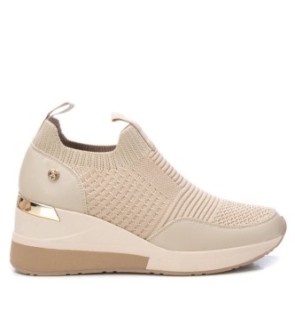 Xti para mujer. 14308402-BEIGE Zapatillas 143084 beige (41), Plano, 3 a 5cm, Cordones, Casual
