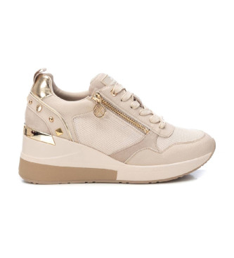 Xti para mujer. 14308502-BEIGE Zapatillas 143085 beige (39), 3 a 5cm, Cordones, Cremallera, Casual