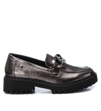 Xti para mujer. 14320502-PLOMO Mocasines 143205 plateado (39), Plata, 3 a 5cm, Ninguno, Casual, Charol