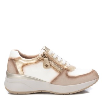 Xti Para Mujer. 14335802-HIELO Zapatillas 143358 Blanco (36), Plano, Cordones, Cremallera, Casual-image