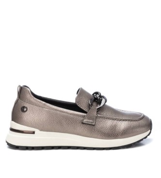 Xti para mujer. 14337304-PLOMO Mocasines 143373 gris plata (37), Casual, Imitación cuero