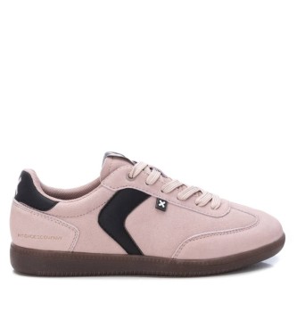 Xti para mujer. 14339703-NUDE Zapatillas 143397 rosa (40), Piel, Plano, Cordones, Casual