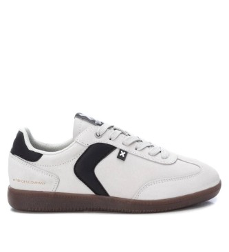 Xti para mujer. 14339706-BEIGE Zapatillas 143397 blanco (35), Plano, Serraje, Cordones, Casual