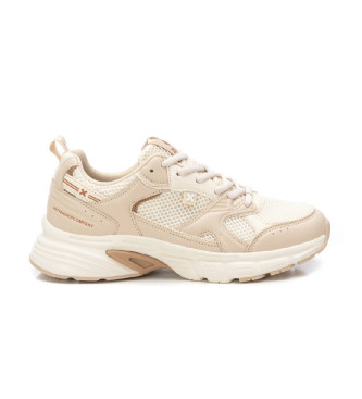 Xti para mujer. 14358702-BEIGE Zapatillas 143587 beige (37), Plano, Cordones, Casual, Deportivo, Multideporte