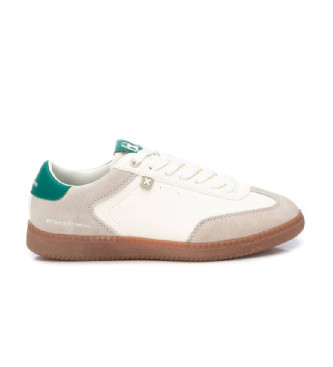 Xti para mujer. 14361001-VERDE Zapatillas 143610 blanco (37), Plano, Cordones, Casual