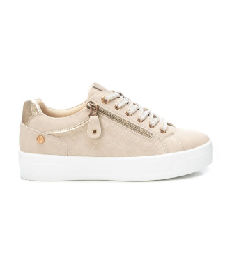 Xti para mujer. 14362502-BEIGE Zapatillas 143625 beige (35), Ecopiel, Plano, Cremallera, Casual