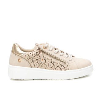 Xti para mujer. 14362802-BEIGE Zapatillas 143628 beige (40), Plano, Cordones, Cremallera, Casual