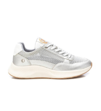 Xti para mujer. 14378402-PLATA Zapatillas 143784 plateado (41), Plano, Cordones, Casual