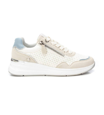 Xti para mujer. 14399003-BLANCO Zapatillas 143990 blanco (38), Plano, Cordones, Cremallera, Casual