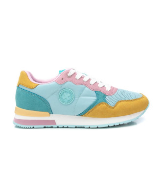 Xti para mujer. 14406102-AQUA Zapatillas 144061 multicolor (36), Tela, Plano, Cordones, Casual