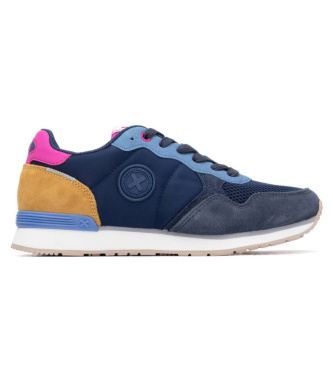 Xti para mujer. 14406111-NAVY Zapatillas 144061 marino (37), Plano, Cordones, Casual