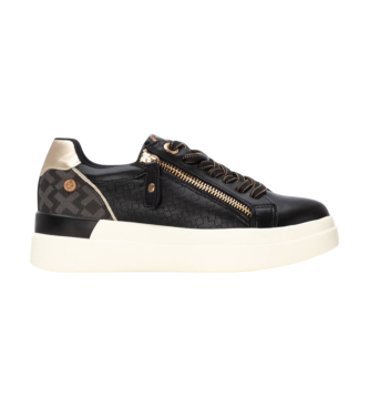 Xti para mujer. 14423301-NEGRO Zapatillas 144233 negro (39), 1 a 3cm, Cremallera, Casual
