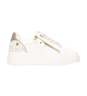 Xti para mujer. 14423303-BLANCO Zapatillas 144233 blanco (38), 1 a 3cm, Cremallera, Casual