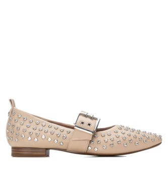 Xti para mujer. 14426402-BEIGE Zapatos 144264 marrón (40), Plano, Hebilla, Casual, Clásico