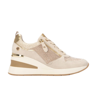 Xti para mujer. 14437701-BEIGE Zapatillas 144377 beige (39), 3 a 5cm, Cremallera, Casual