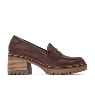 Xti para mujer. 14445703-MARRON Mocasines 144457 marrón (39), 5 a 8cm, Ninguno, Casual, Clásico