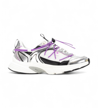Xti para mujer. 14453402-PLATA Zapatillas 144534 blanco (39), Plano, Cordones, Casual