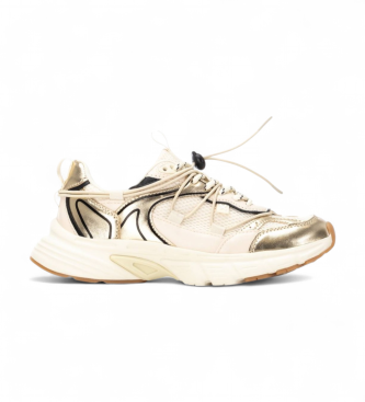 Xti para mujer. 14453403-ORO Zapatillas 144534 dorado (36), Plano, Cordones, Casual