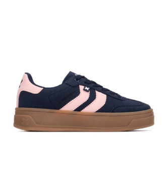 Xti para mujer. 14458607-NAVY Zapatillas 144586 marino (39), Tela, Plano, Cordones, Casual