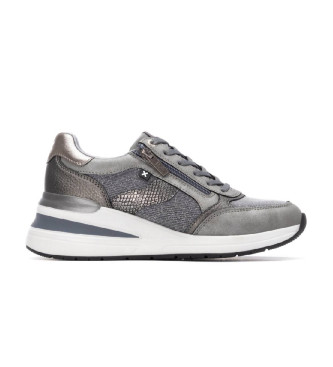 Xti para mujer. 14462901-PLOMO Zapatillas 144629 gris (40), Plano, 1 a 3cm, Cremallera, Casual