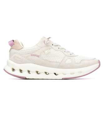 Xti para mujer. 14504201-HIELO Zapatillas 145042 beige (36), Plano, Cordones, Casual, Deportivo, Multideporte