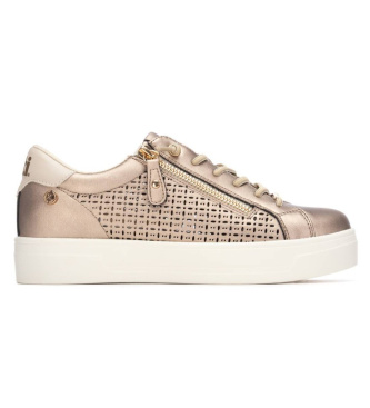 Xti para mujer. 14509501-ORO Zapatillas 145095 Dorado (38), Plano, Cremallera, Casual
