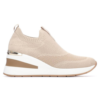 Xti para mujer. 14510001-BEIGE Zapatillas 145100 beige (37), 3 a 5cm, Ninguno, Casual, Deportivo