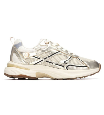 Xti para mujer. 14539001-ORO Zapatillas 145390 dorado (38), Plano, Cordones, Casual