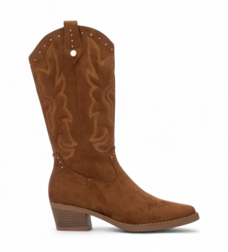 Xti para mujer. 13056902-CAMEL Botas 130569 marrón (38), 3 a 5cm, Cremallera, Casual
