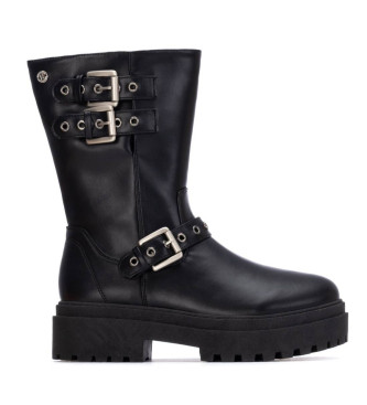 Xti para mujer. 13046101-NEGRO Botines 130461 negro (40), 3 a 5cm, Cremallera, Casual