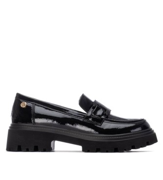 Xti para mujer. 13045201-NEGRO Mocasines 130452 negro (37), 3 a 5cm, Ninguno, Casual, Charol