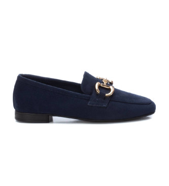 Xti para mujer. 14351702-NAVY Zapatos de piel 143517 marino (41), Plano, Ninguno, Casual