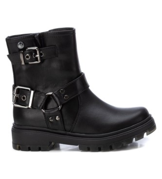 Xti Kids unisex para niños. 15098801-NEGRO Botín De Niña Xti Kid 150988 negro (32), Plano, Cremallera, Casual, moda infantil