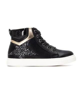 Xti Kids unisex para niños. 15129401-NEGRO Zapatillas 151294 negro (34), Plano, Cremallera, Casual, moda infantil