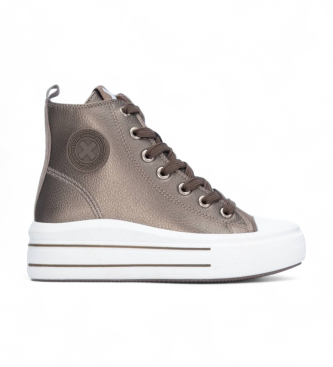 Xti Kidsunisex voor kinderen. 15129707-PLOMO Trainers 151297 grijs (37), 3 tot 5 cm, Veters, Casual, kinderkleding