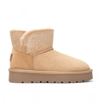 Xti Kidsunisex voor kinderen. 15130003-BEIGE Enkellaarsjes 151300 beige (31), Plat, Geen, Casual, kinderkleding