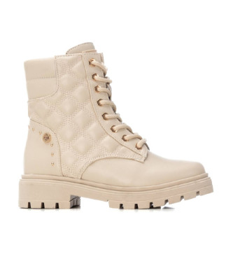 Xti Kids para mujer/niña. 15133202-BEIGE Botines 151332 beige (32), Plano, 1 a 3cm, Cremallera, Casual, moda infantil