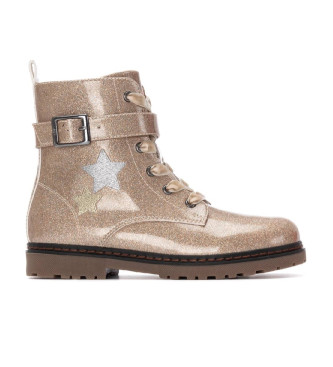 Xti Kidsvoor meisjes. 15138602-NUDE Enkellaarsjes 151386 bruin (34), Plat, Ritssluiting, Casual, kinderkleding