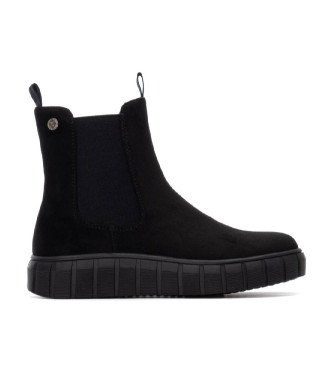 Xti Kids para mujer/niña. 15139001-NEGRO Botines 151390 negro (33), Plano, Cremallera, Casual, moda infantil