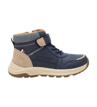 Xti Kids unisex para niños. 15108702-NAVY Botines 151087 marino (33), Plano, Cordones, Velcro, Casual, moda infantil