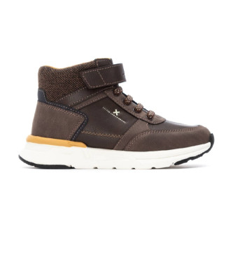 Xti Kidsunisex voor kinderen. 15136801-MARRON Trainers 151368 bruin (33), Plat, Klittenband, Casual, kinderkleding