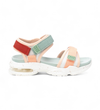 Xti Kids para menina. 15123304-BLANCO Sandálias 151233 branco (29), 1 a 3cm, Velcro, Casual, Laranja, moda infantil