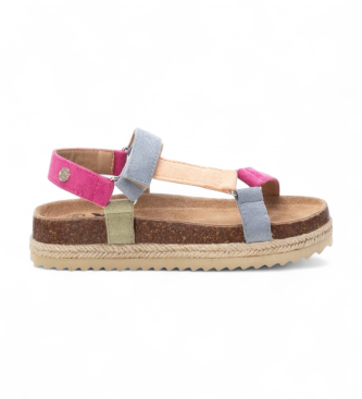 Xti Kids para mulher/menina. 15126704-MULTICOLOR Sandálias 151267 multicoloridas (36), Plano, 1 a 3cm, Velcro, Casual, moda infantil