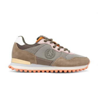 Xti Kidsvoor vrouwen/meisjes. 15131204-KAKI Trainers 151312 groen (36), Plat, Veters, Casual, kinderkleding