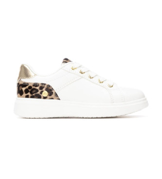 Xti Kidsvoor vrouwen/meisjes. 15138701-LEOPARDO Trainers 151387 wit (37), Plat, Veters, Casual, kinderkleding